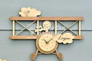Child picture light aircraft Laser Cut File