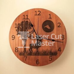 Reindeer clock Laser Cut File