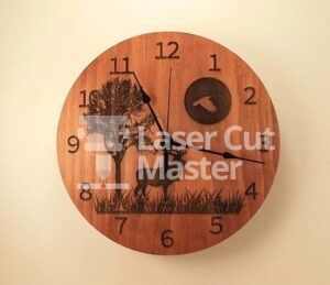 Reindeer clock Laser Cut File