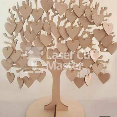 Hearts tree Laser Cut File