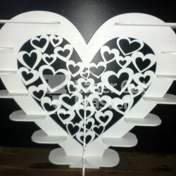 Heart stand Laser Cut File