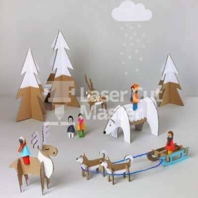 Snow animals Laser Cut File