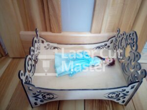 Doll bed Laser Cut File