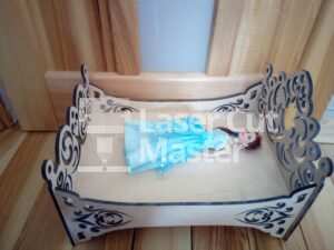Doll bed Laser Cut File