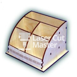 Casket style card holder Laser Cut File