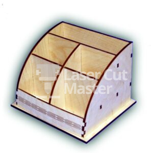 Casket style card holder Laser Cut File
