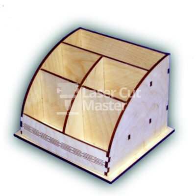 Casket style card holder Laser Cut File