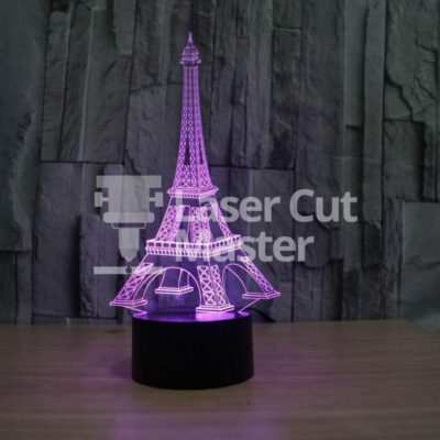 Eiffel Tower Engraving Laser Cut File
