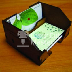 Desktop card holder Laser Cut File