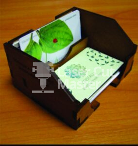Desktop card holder Laser Cut File