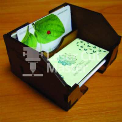 Desktop card holder Laser Cut File