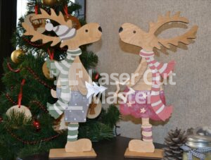 Christmas reindeer Laser Cut File