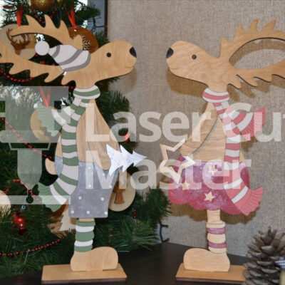 Christmas reindeer Laser Cut File