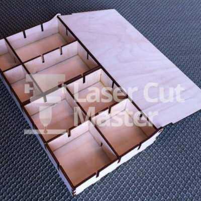 Box with dividers Laser Cut File