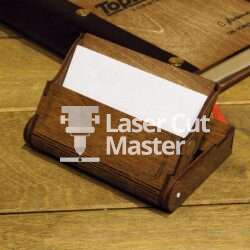Wooden card holder Laser Cut File