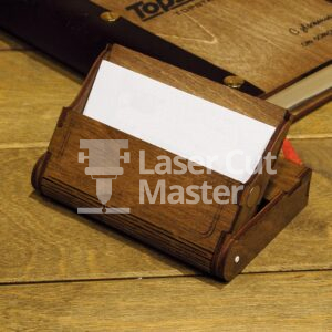 Wooden card holder Laser Cut File