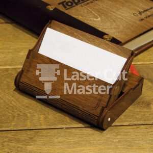 Wooden card holder Laser Cut File