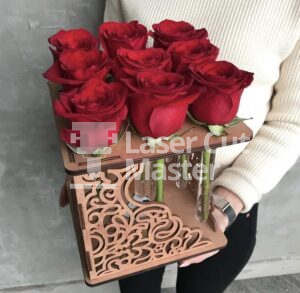 Roses holder Laser Cut File