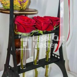 Paris roses holder Laser Cut File