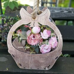 Flower basket Laser Cut File