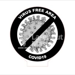 Coronavirus engraving Laser Cut File