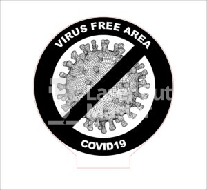 Coronavirus engraving Laser Cut File