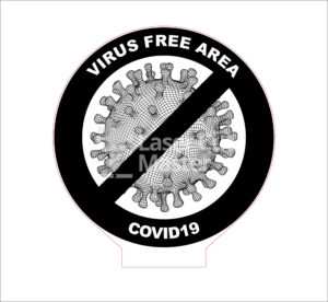 Coronavirus engraving Laser Cut File