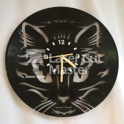 Cat face clock Laser Cut File