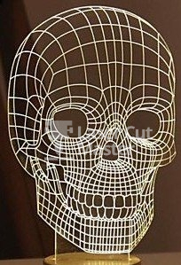 Skull engraving Laser Cut File