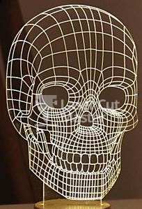 Skull engraving Laser Cut File