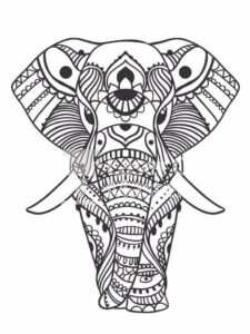 Mandala elephant Laser Cut File
