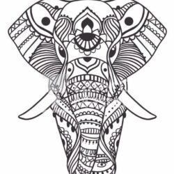 Mandala elephant Laser Cut File