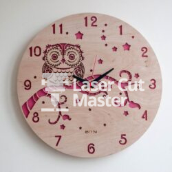 Owl clock Laser Cut File