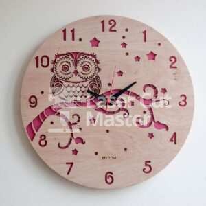 Owl clock Laser Cut File