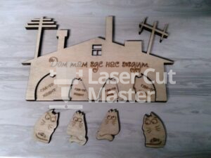 Cats Keychain Laser Cut File