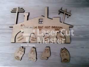 Cats Keychain Laser Cut File