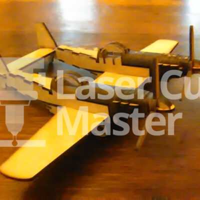 Mustang plane Laser Cut File