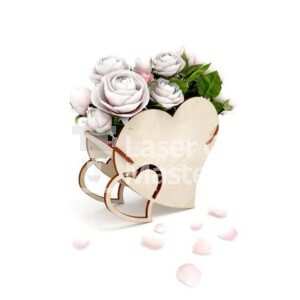 Flowers basket Laser Cut File