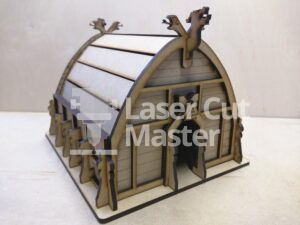 Viking house Laser Cut File