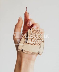 Sweater keychain Laser Cut File