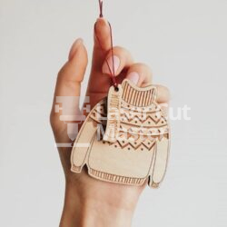 Sweater keychain Laser Cut File