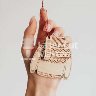Sweater keychain Laser Cut File