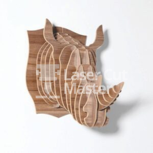 Rhino head Laser Cut File
