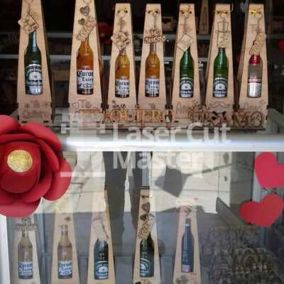 Single box for beer Laser Cut File