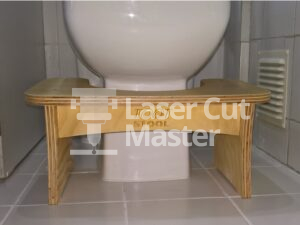 Toilet Chair Laser Cut File