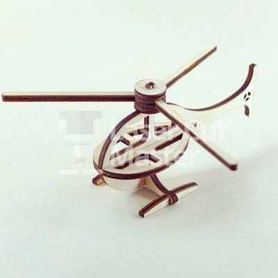 Helicopter Laser Cut File
