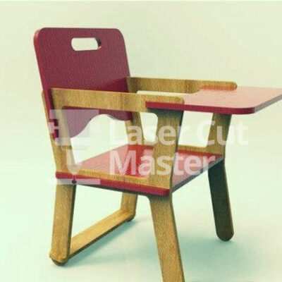 Doll High Chair Laser Cut File