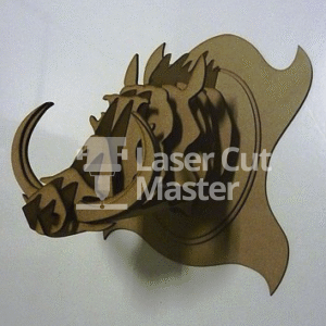 Boar head Laser Cut File