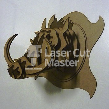 Boar head Laser Cut File