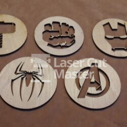 Avengers Coaster Laser Cut File